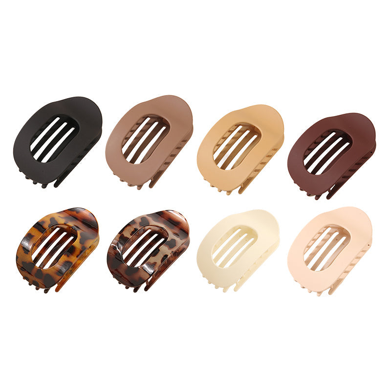 Sleek Oval Hair Clip Set