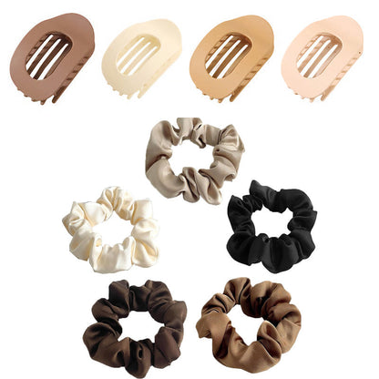 Sleek Oval Hair Clip Set