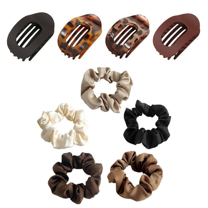 Sleek Oval Hair Clip Set