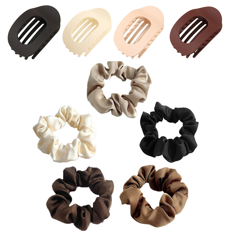 Sleek Oval Hair Clip Set