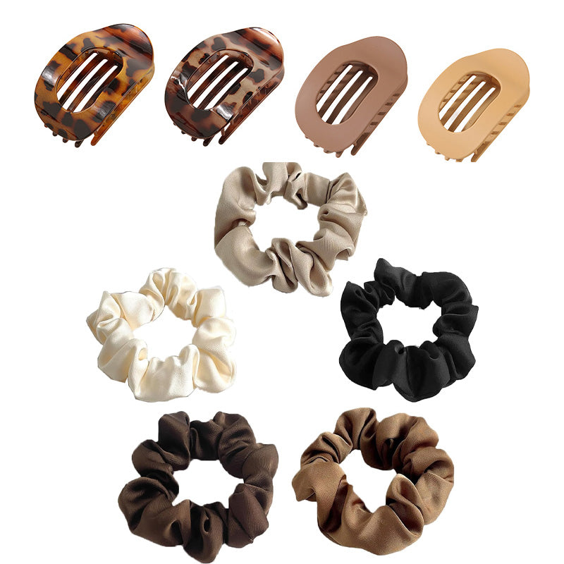 Sleek Oval Hair Clip Set