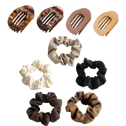 Sleek Oval Hair Clip Set