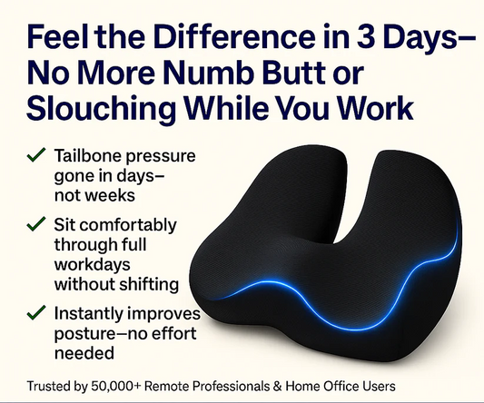 Orthopedic Comfort Cushion for Tailbone & Posture Support