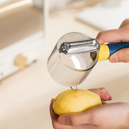 Efficient Multi-Function Peeler With Built-In Storage Box