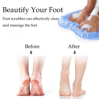 Luxurious Hands-Free Silicone Foot Scrubber Mat